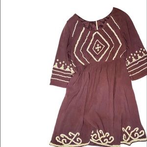 Free People Purple Open Back Dress